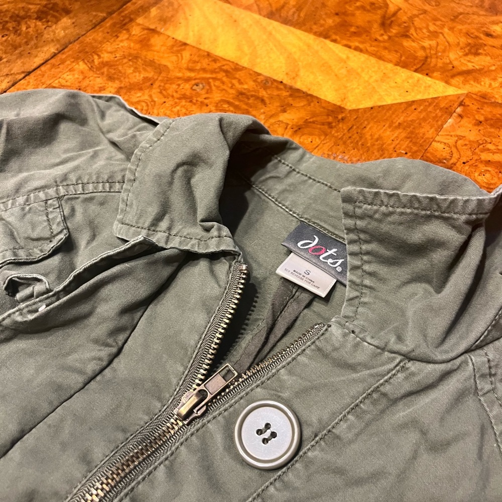 Army Green Cropped Jacket